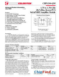 Datasheet CHP1206-QM manufacturer Mimix