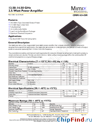 Datasheet CMM1434-SM manufacturer Mimix