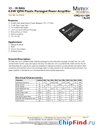 Datasheet CMQ1631-QH-0G00 manufacturer Mimix