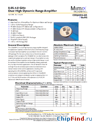 Datasheet PB-CDQ6004-QS-00C0 manufacturer Mimix