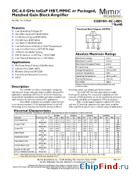 Datasheet PB-CGB7001-SP-0000 manufacturer Mimix