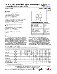 Datasheet PB-CGB7015-SC-0000 manufacturer Mimix