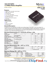 Datasheet PB-CMM1631-SM-0000 manufacturer Mimix