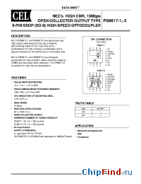 Datasheet PS9817-1 manufacturer Mimix
