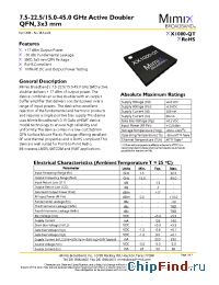 Datasheet XX1000-QT-0G0T manufacturer Mimix