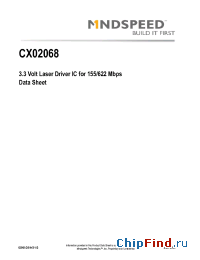 Datasheet CX02068B24 manufacturer Mindspeed
