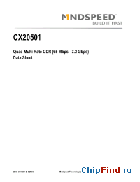 Datasheet CX20501-12 manufacturer Mindspeed