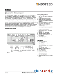 Datasheet CX28380 manufacturer Mindspeed