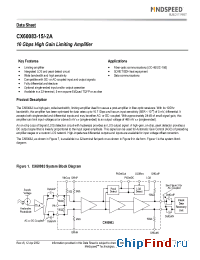 Datasheet CX60083v4b manufacturer Mindspeed