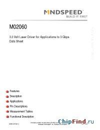 Datasheet M02060WAFER manufacturer Mindspeed