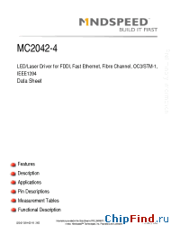 Datasheet MC2042-4 manufacturer Mindspeed