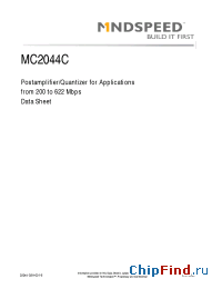 Datasheet MC2044CQ16 manufacturer Mindspeed