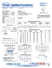 Datasheet AD6PS-1+ manufacturer Mini-Circuits