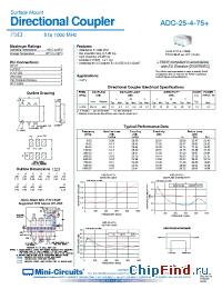 Datasheet ADC-25-4-75+ manufacturer Mini-Circuits