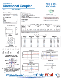 Datasheet ADC-6-1R+ manufacturer Mini-Circuits