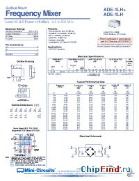 Datasheet ADE-1LH+ manufacturer Mini-Circuits