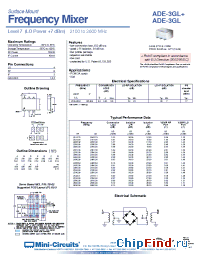 Datasheet ADE-3GL+ manufacturer Mini-Circuits