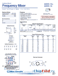 Datasheet ADEX-10+ manufacturer Mini-Circuits
