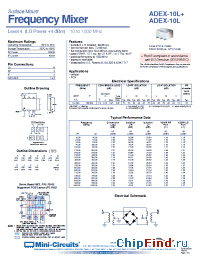 Datasheet ADEX-10L+ manufacturer Mini-Circuits
