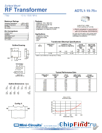 Datasheet ADTL1-15-75+ manufacturer Mini-Circuits