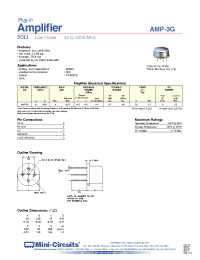 Datasheet AMP-3G manufacturer Mini-Circuits