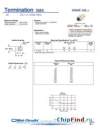 Datasheet ANNE-50L+ manufacturer Mini-Circuits