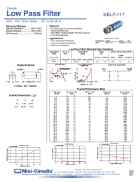 Datasheet BBLP-117 manufacturer Mini-Circuits