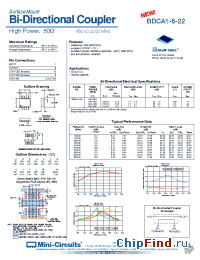 Datasheet BDCA1-6-22 manufacturer Mini-Circuits