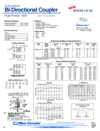 Datasheet BDCN-15 manufacturer Mini-Circuits