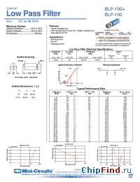 Datasheet BLP-1.9+ производства Mini-Circuits