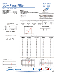 Datasheet BLP-21.4 manufacturer Mini-Circuits