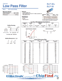 Datasheet BLP-30 manufacturer Mini-Circuits