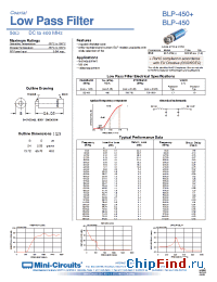 Datasheet BLP-450 производства Mini-Circuits