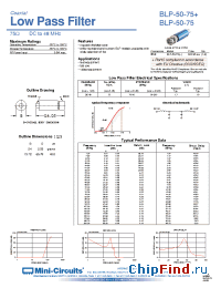 Datasheet BLP-50-75 производства Mini-Circuits