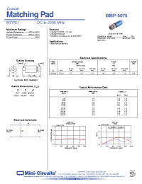 Datasheet BMP-5075 manufacturer Mini-Circuits