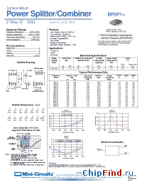 Datasheet BP2P1+ manufacturer Mini-Circuits