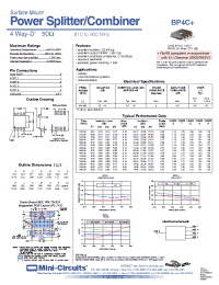 Datasheet BP4C1+ manufacturer Mini-Circuits