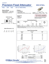 Datasheet BW-S7W2+ manufacturer Mini-Circuits