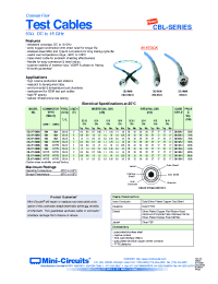 Datasheet CBL-6FT-SMNM manufacturer Mini-Circuits