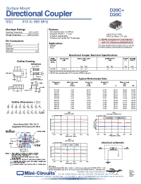 Datasheet D20C manufacturer Mini-Circuits