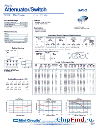 Datasheet GAS-2 manufacturer Mini-Circuits