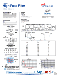 Datasheet HFCN-2100D manufacturer Mini-Circuits