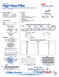 Datasheet HFCN-2700D manufacturer Mini-Circuits