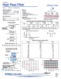 Datasheet HFCN-7150+ manufacturer Mini-Circuits