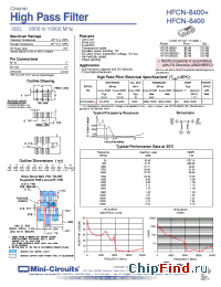 Datasheet HFCN-8400D manufacturer Mini-Circuits