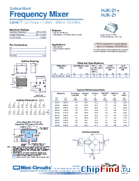 Datasheet HJK-21 manufacturer Mini-Circuits