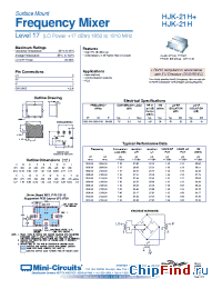 Datasheet HJK-21H manufacturer Mini-Circuits