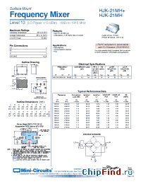 Datasheet HJK-21MH manufacturer Mini-Circuits