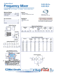 Datasheet HJK-9LH manufacturer Mini-Circuits
