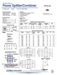 Datasheet HPQ-04 manufacturer Mini-Circuits
